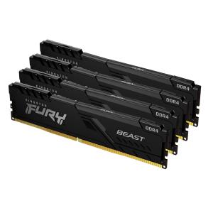 32GB Ddr4 3200MHz Cl16 DIMM (kit Of 4) Fury Beast Black
