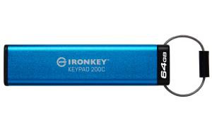 Ironkey Keypad 200c - 64GB USB Stick - USB 3.2 / USB-c - FIPS 140-3 Level 3 (pending) - Aes 256-bit Encrypted