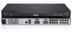 Dell DAV2216-G01 16-Port Analogue, Upgradeable to Digital KVM Switch with Two Local Users, Single Power Supply
