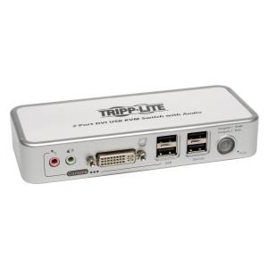2-PORT DVI/USB KVM SWITCH W/ AUDIO AND CABLES
