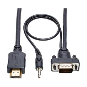 HDMI TO VGA 3.5MM ACTIVE VIDEO AUDIO CONVERTER CABLE M/M 1.83M