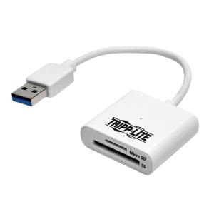 USB 3.0 MEMORY CARD MED READER SD/MICRO SD BUILT-IN CABLE