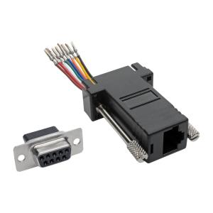 DB9 TO RJ45 MODULAR SERIAL ADAPTER F/F RS-232 RS-422 RS-485