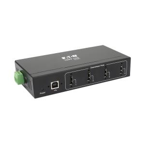 4-PORT INDUSTRIAL-GRADE USB 2.0 HUB - 15 KV ESD IMMUNITY METAL H