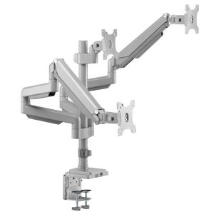 TRIPLE-DISPLAY FLEX-ARM DESKTOP CLAMP FOR 17IN TO 30IN FLAT-SCRE