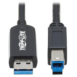 USB 3.2 GEN 1 PLENUM FIBER AOC A/B M/M BLACK 15M