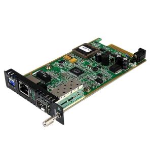 Gigabit Ethernet Fiber Media Converter Card Module With Open Sfp Slot