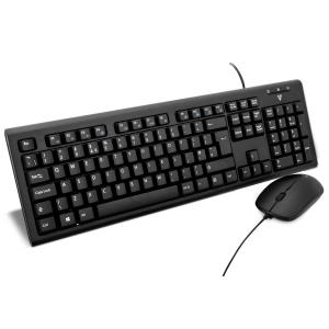 Keyboard Mouse Desktop Cku200 USB Uk English Layout Ps2 Adapter