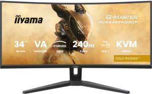 Desktop Monitor - G-MASTER GCB3486WQSCP-B1 - 34in - 3440x1440 (UWQHD) - Black