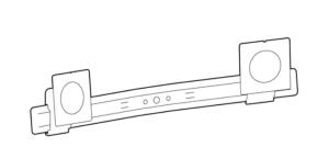 Accessory Lx Pro Dual Display Bow End - White