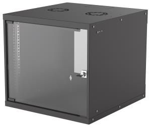 Basic Wallmount Cabinet - 19in - 9U - 560mm Deep - Ip20-rated Housing - Flatpack -  Black