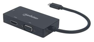 USB-C Male to DVI, HDMI or VGA Females
