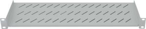 Cantilever Shelf- 19in - 1U - 2-Point Front Mount - 150mm Depth, -Grey