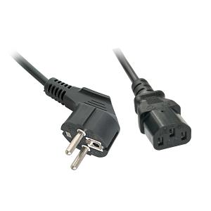 Iec-320 Power Extension Cable, Black, 1m