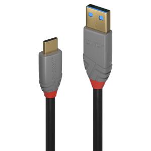 Cable - USB 3.1 Type A To C 5a Pd - Anthra Line - Black - 1m