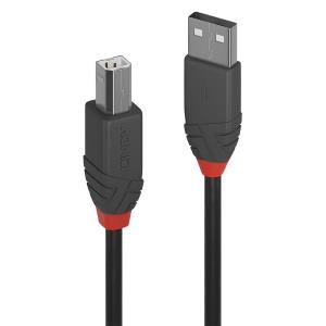 Cable - USB 2.0 Type A To B - Anthraline - Black - 20cm