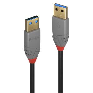 Cable - USB3.0 Type A Male To Male - Anthraline - 1m - Black