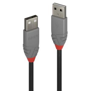 Cable - USB 2.0 Type A Male To A Male - Anthraline - 20cm - Black