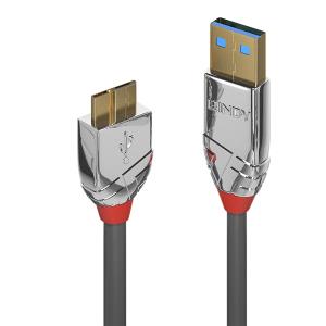 Cable - USB Type A Male To Micro-b Male - Cromoline - 3m - Grey