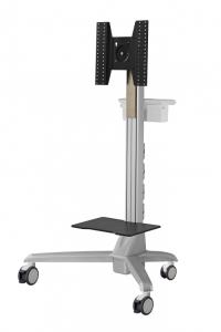 Mobile Media Display Cart Motorized Lift