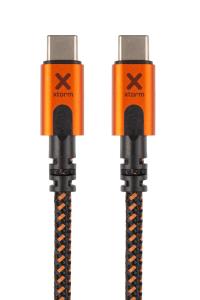 Xtreme Cable - USB-c - 1.5m - Black / Orange With Power Delivery
