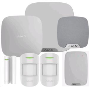 Ajax Kit 2 Hub2(2g)+mp Apartment With Keyfobs (8pd) Whi