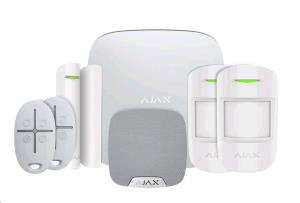 Ajax Kit 2 Apartment With Key Fobs (8pd) White